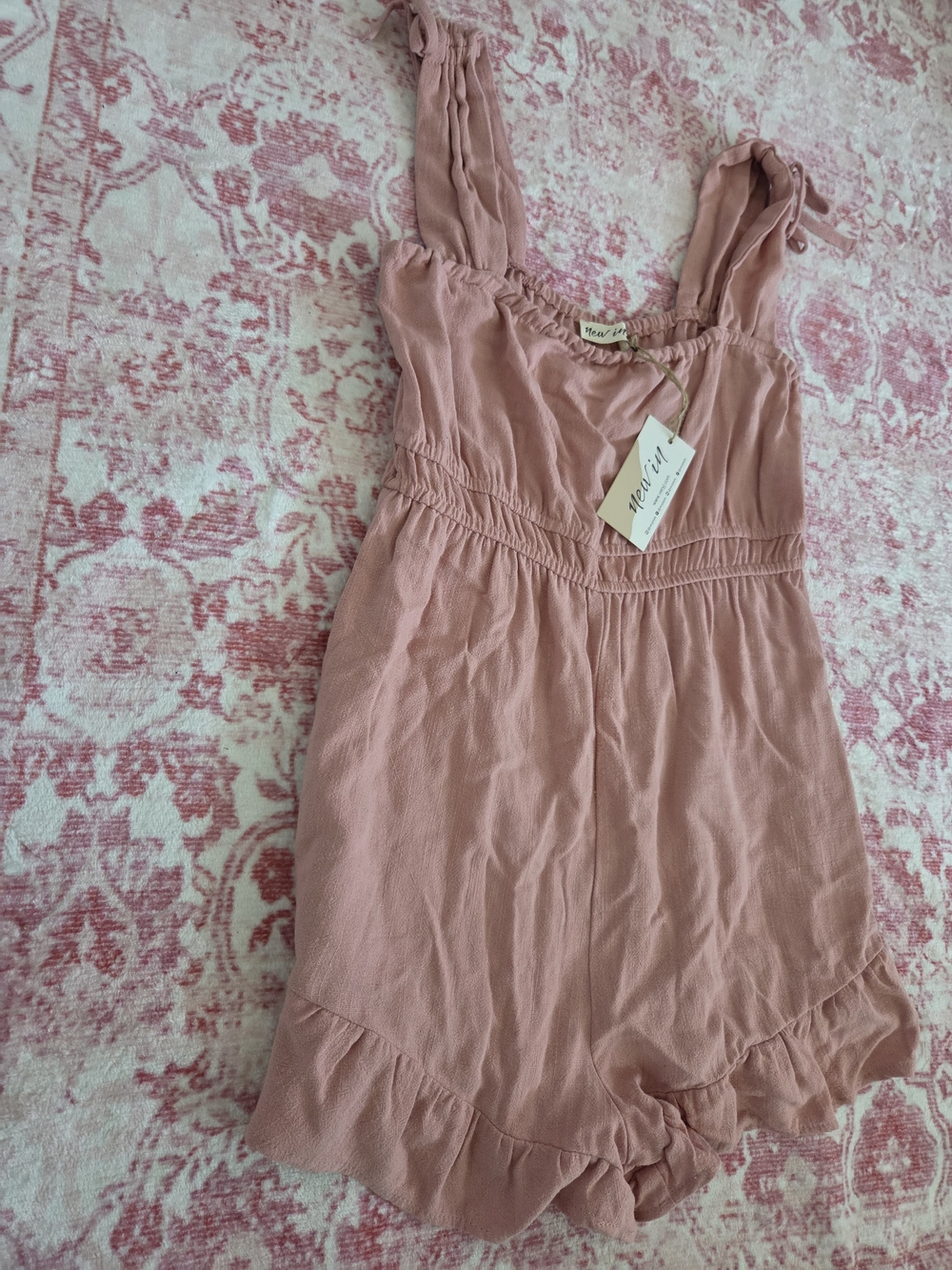 NWT Pink Ruffle Romper - Woman's - Picture 2 of 6